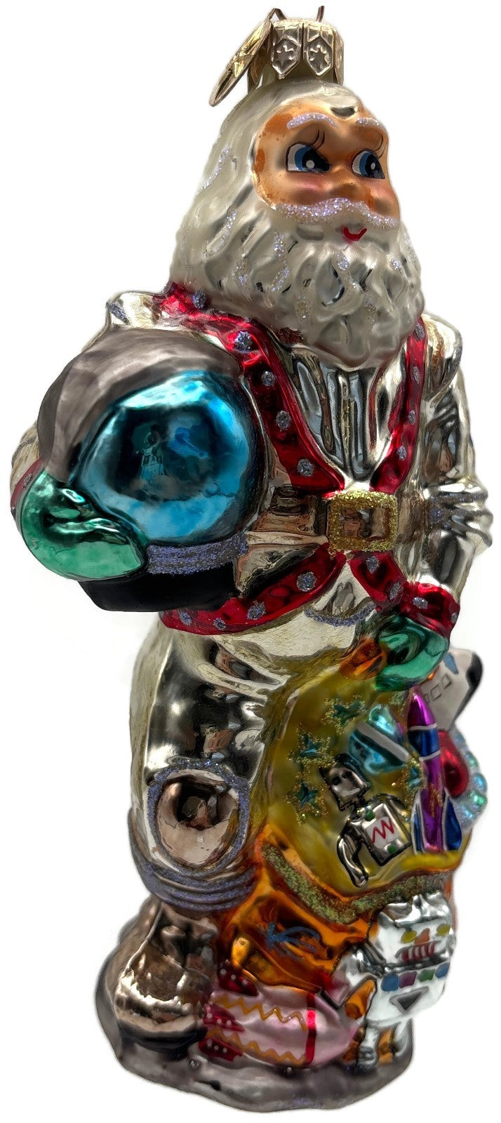 Christopher Radko 2000 Moon Walker Astronaut Santa Glass Ornament 00 386 01