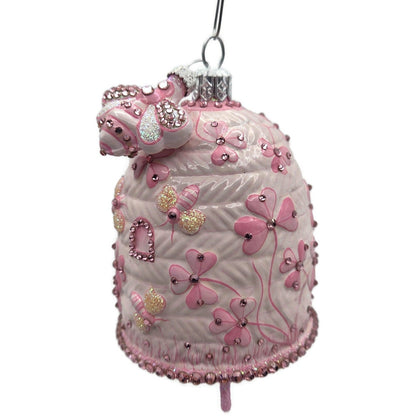 Patricia Breen Castle Caldwell Pink Bees Flower Spring Christmas Ornament 31088