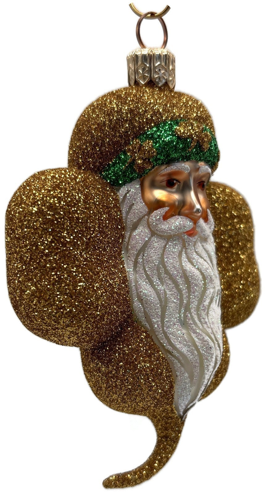 Patricia Breen Eire Santa Gold Shamrock St. Patrick's Christmas Ornament 21071