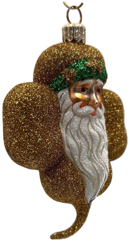 Patricia Breen Eire Santa Gold Shamrock St. Patrick's Christmas Ornament 21071
