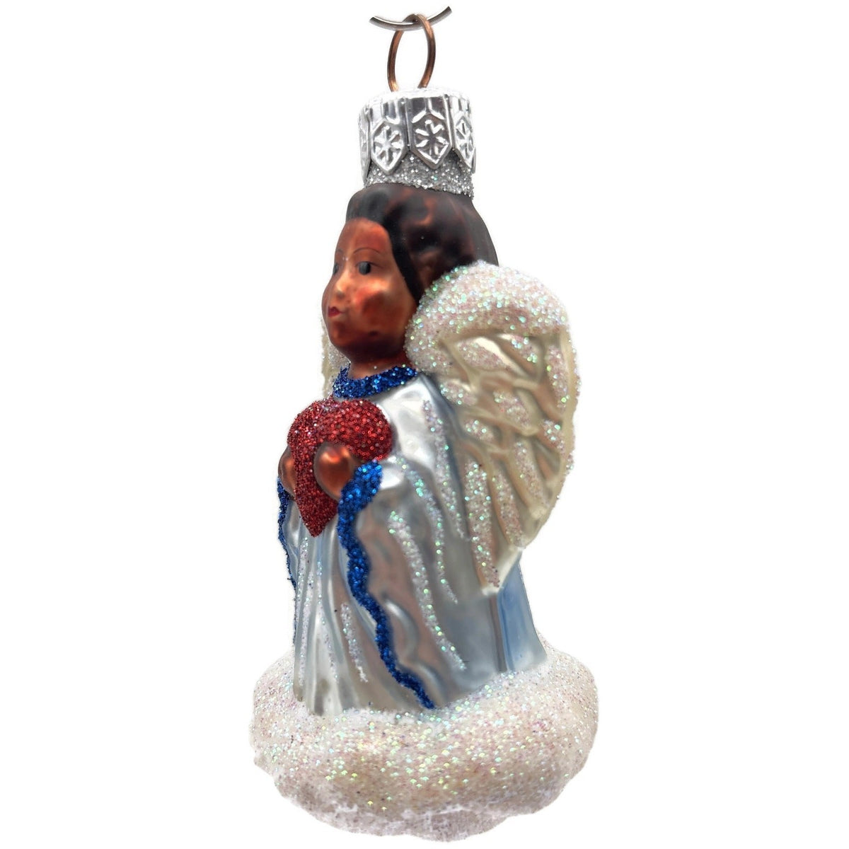 Patricia Breen Quartet Of Angels Pastel Heart Blue White Christmas Ornament 98343
