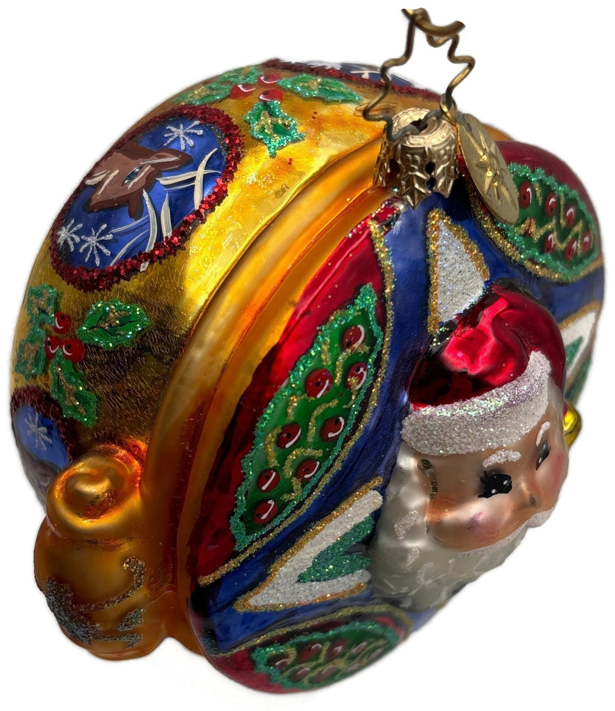 Christopher Radko 2002 Jewel Box Nicholas Santa Glass Ornament 10101538