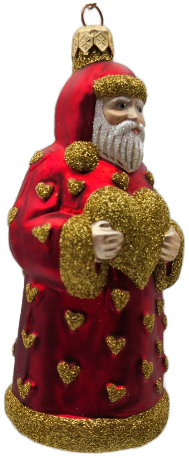 Patricia Breen I Love You Santa Gold Hearts Valentines Christmas Ornament 97251