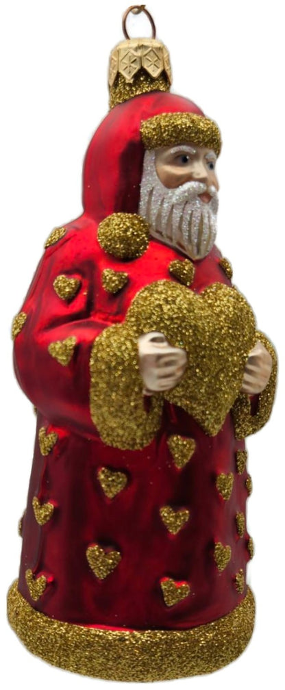 Patricia Breen I Love You Santa Gold Hearts Valentines Christmas Ornament 97251