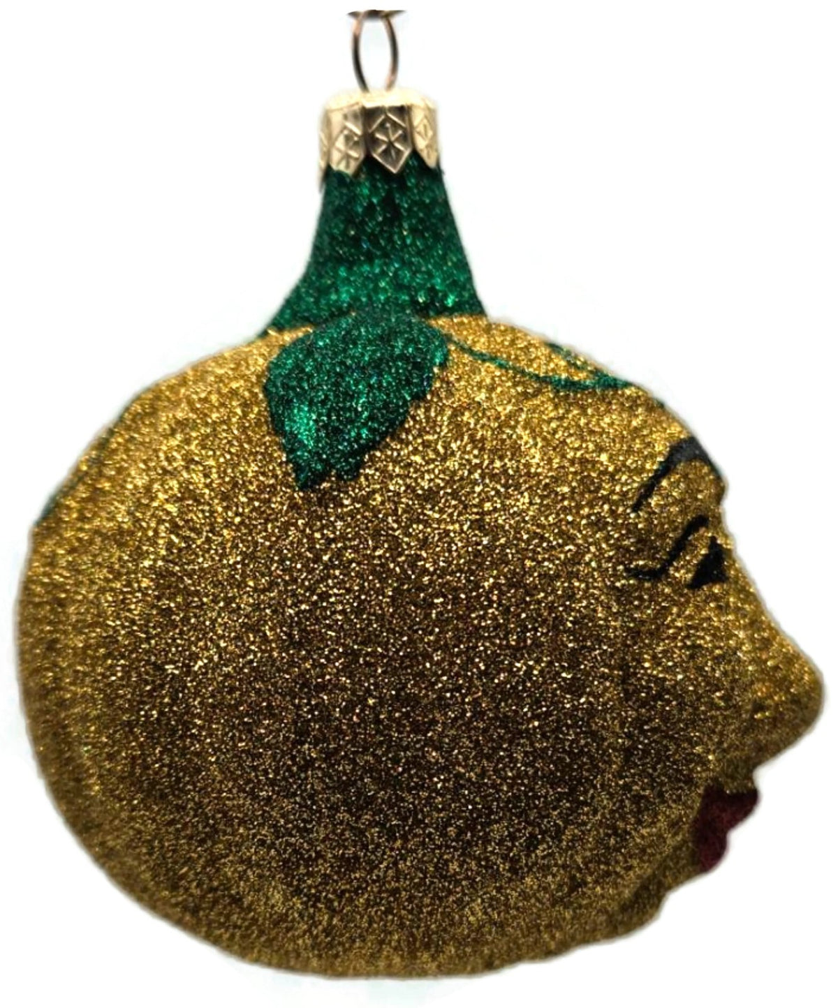 Patricia Breen Halloween Fanciful Pumpkin Gold Green Christmas Ornament 98122