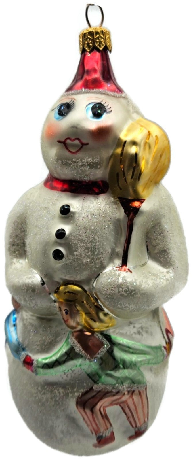 Christopher Radko Snow Dancing Snowman Children Christmas Ornament 94-091-08