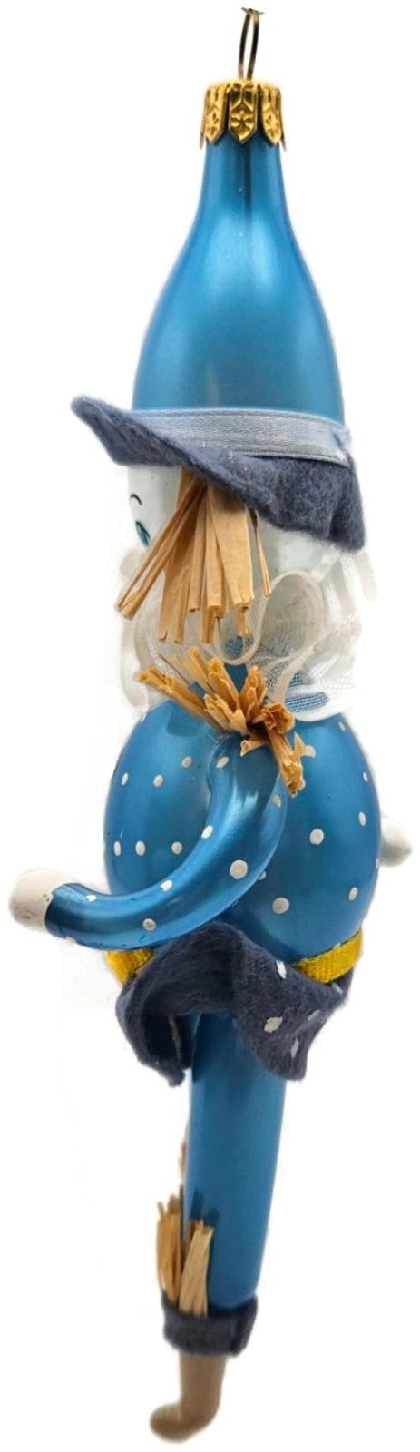 Soffieria De Carlini Wizard of Oz Blue Scarecrow Glass Christmas Ornament6