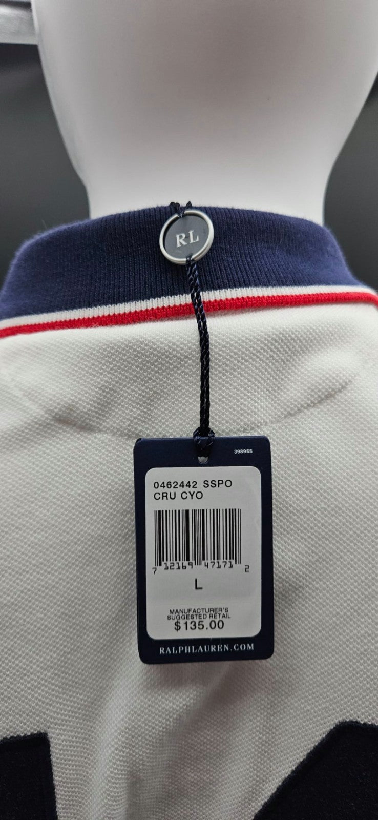 Polo Ralph Lauren The Skinny Polo USA Crest Big Pony Sash #14 Women's L9