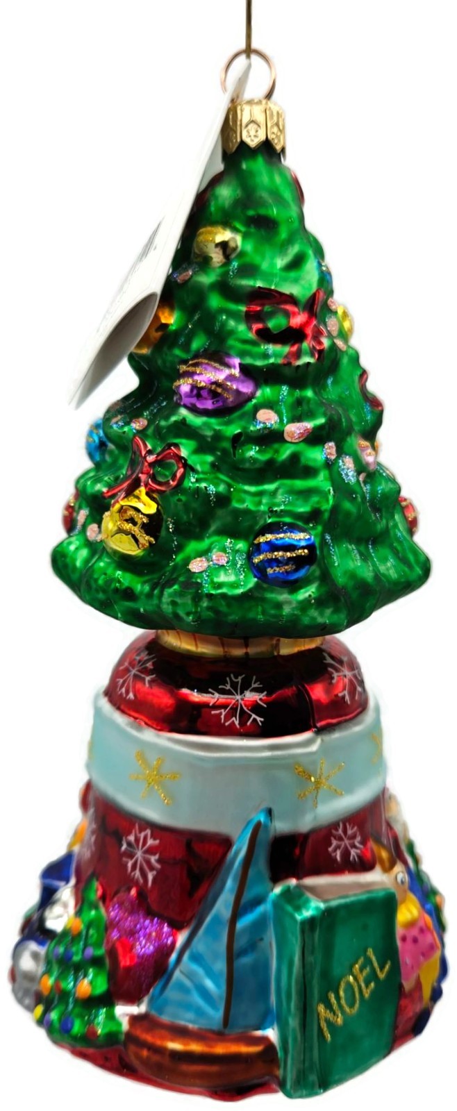 Christopher Radko O'Tannenbell Snowflakes Glass Christmas Tree Ornament 00 019 07