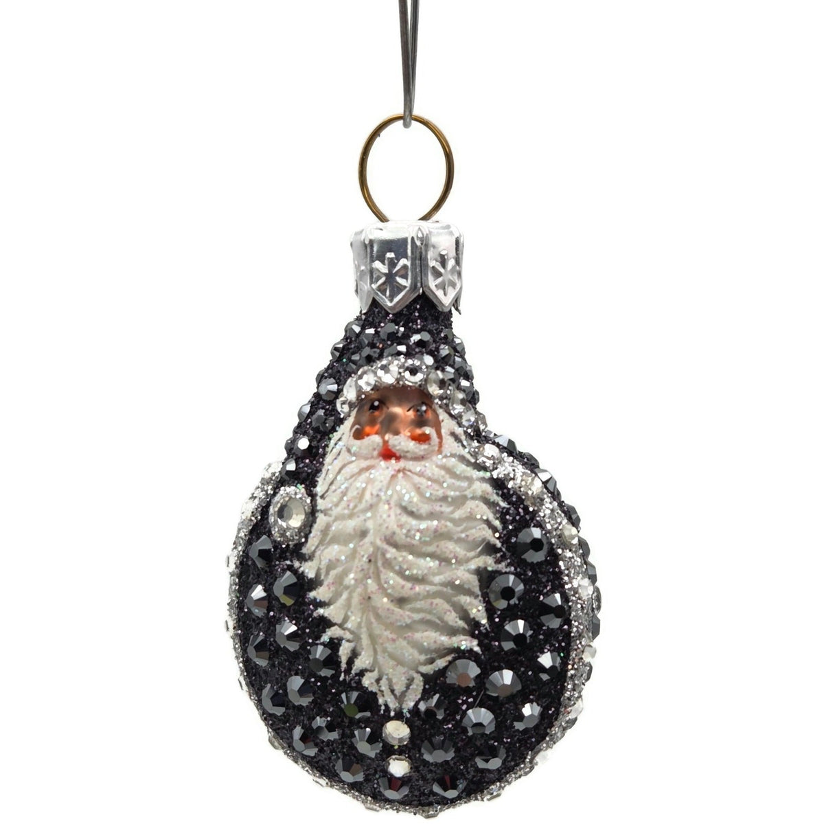 Patricia Breen Ladybug Noel Black Jeweled Polka Dots Christmas Ornament 25279