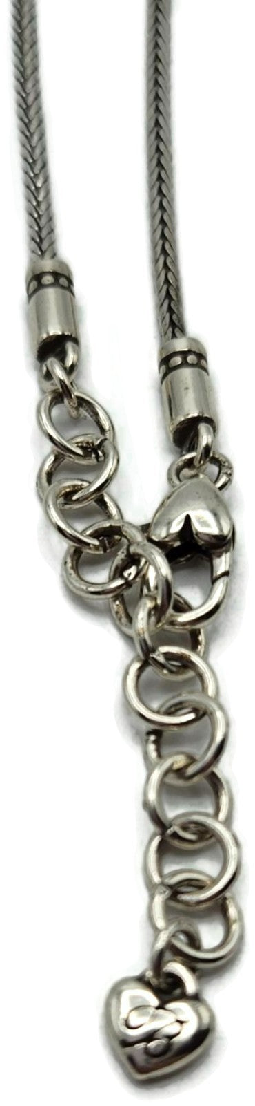 Brighton Regina Silver Plated Necklace Purple Amethyst Swarovski Crystal Pendant8