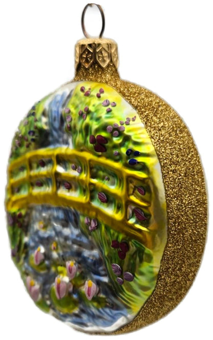 Patricia Breen Japanese Bridge Medallion Water Lily Christmas Tree Ornament 95963