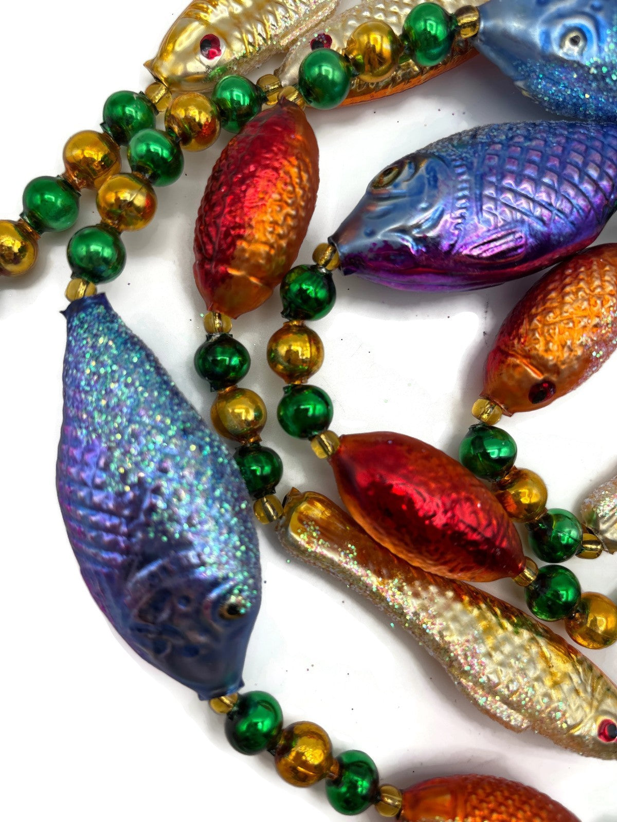 Christopher Radko Pisces Fish Garland Beaded Nautical Christmas Decor 94 448 09