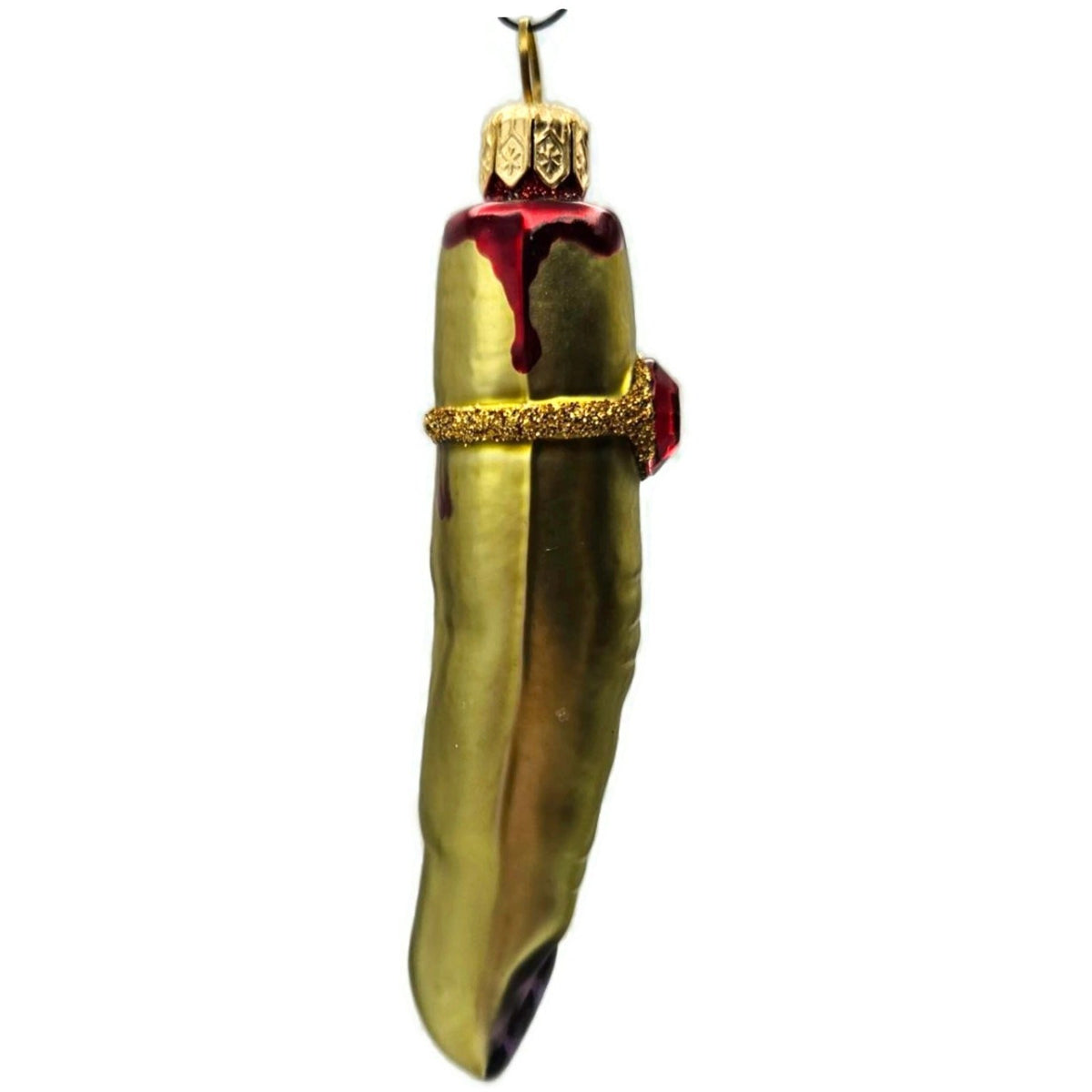 Patricia Breen Halloween Lady Finger Frankalene Green Christmas Ornament 25198