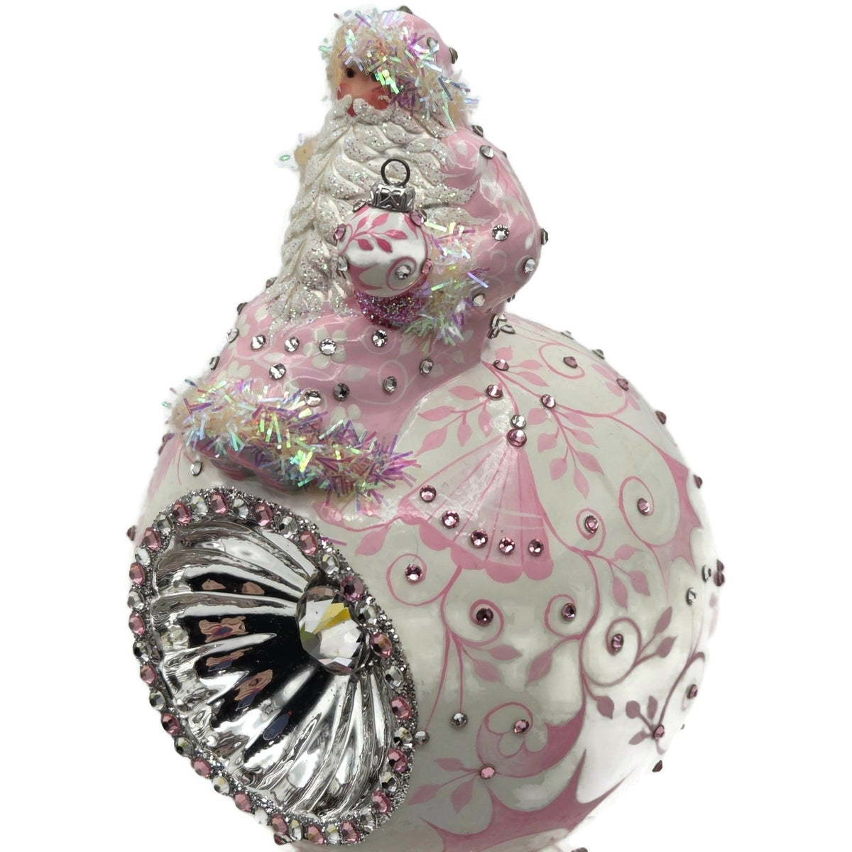 Patricia Breen Summit Finial Chinoiserie Pink Spring Christmas Tree Topper 31333