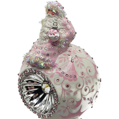 Patricia Breen Summit Finial Chinoiserie Pink Spring Christmas Tree Topper 31333