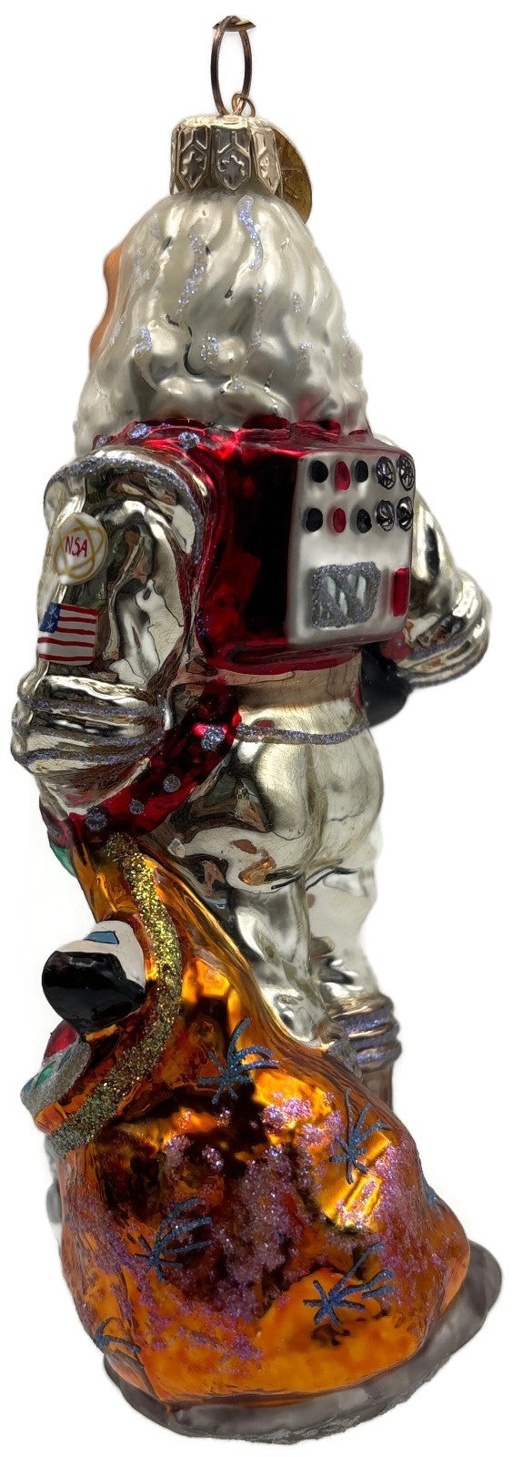 Christopher Radko 2000 Moon Walker Astronaut Santa Glass Ornament 00 386 04