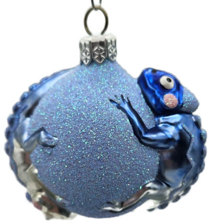 Patricia Breen Once Again for James Blue Chameleon Christmas Tree Ornament 26673