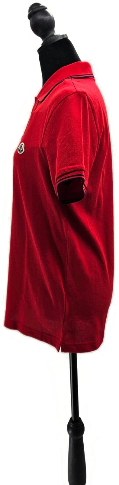 Moncler Maglia Polo Manica Corta Red Men's Size S NWT F10918A70600 845563