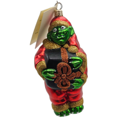Patricia Breen Mmmonster Delivery Orange Glass Halloween Christmas Ornament 99190