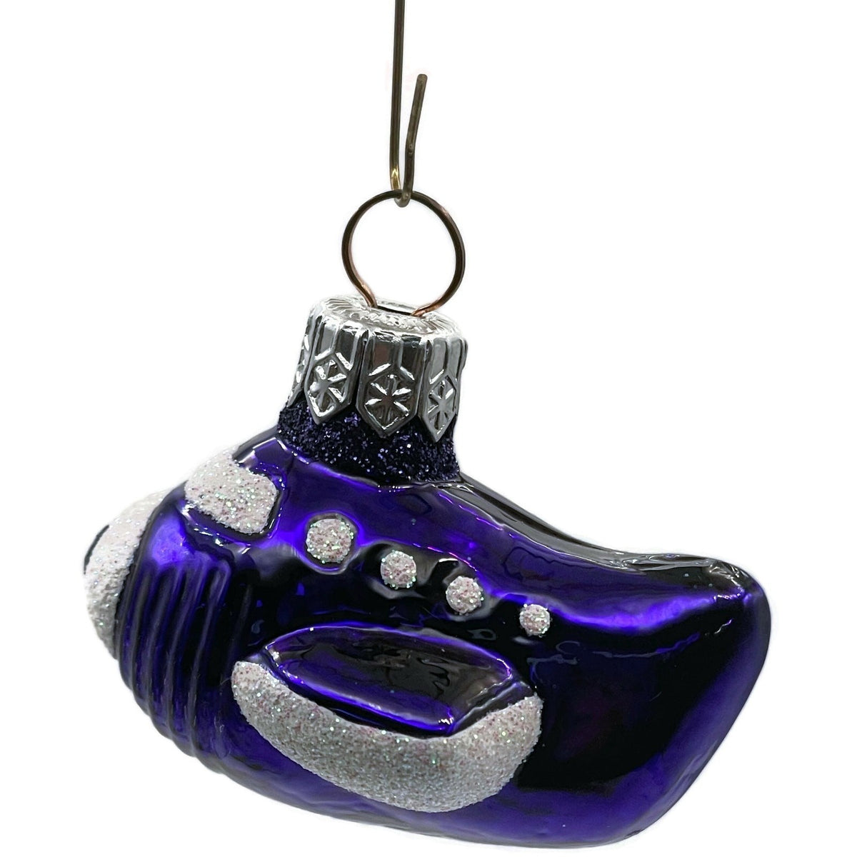 Patricia Breen Manhattan Ape Pearl Purple Plane 2 Part Christmas Ornament 982814