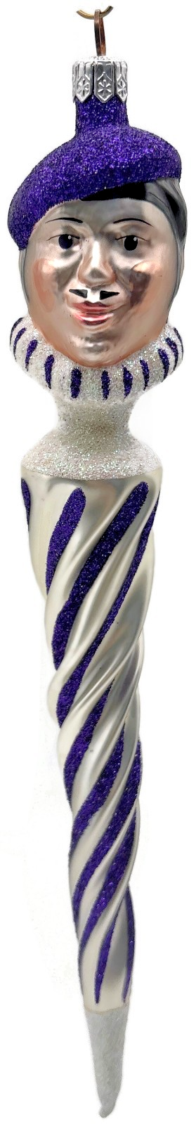 Patricia Breen 1997 French Twist Pearl Purple Glittered Stripes Pearl Tip 95520
