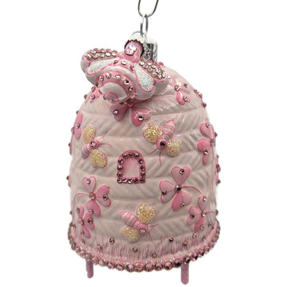 Patricia Breen Castle Caldwell Pink Bees Flower Spring Christmas Ornament 31089