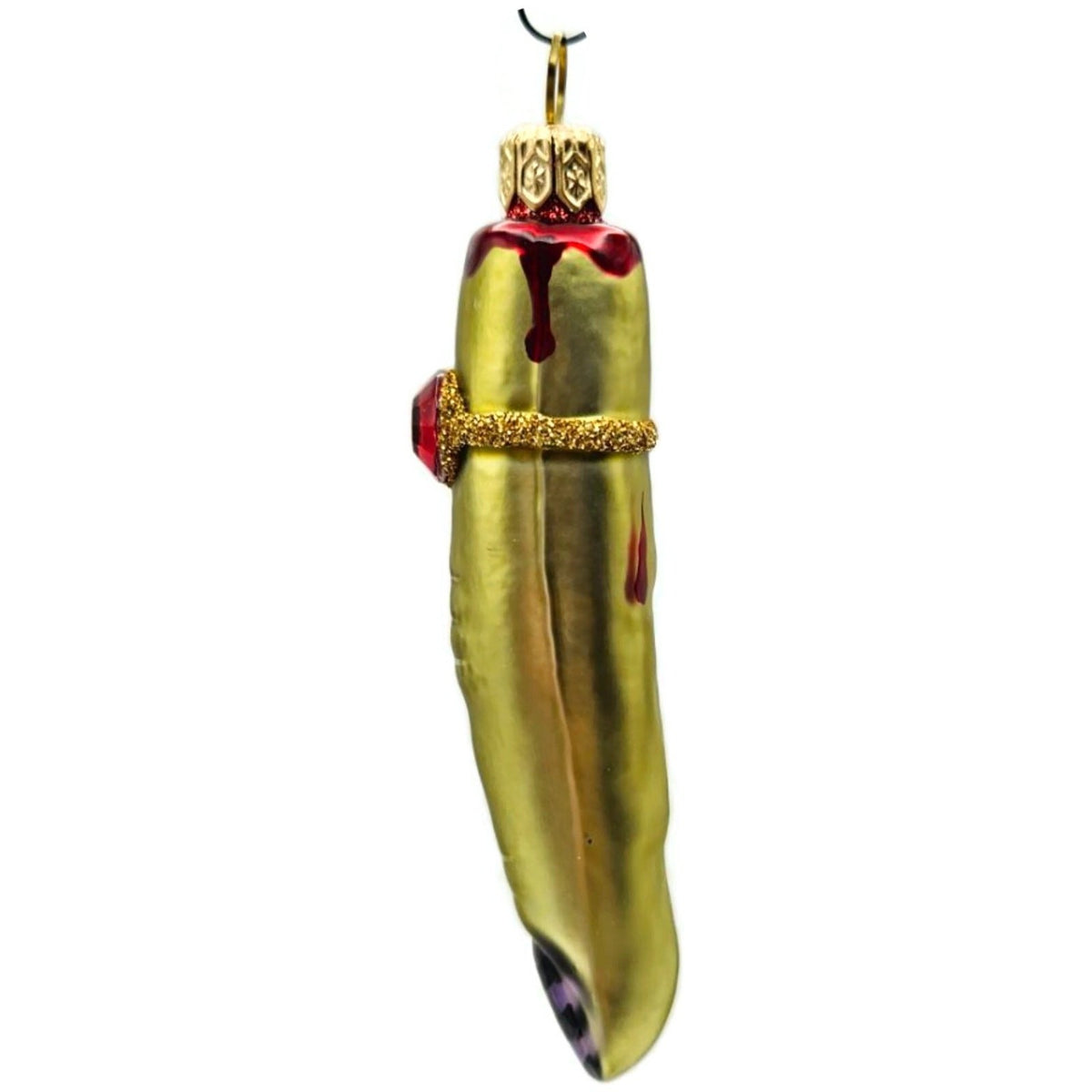Patricia Breen Halloween Lady Finger Frankalene Green Christmas Ornament 25193