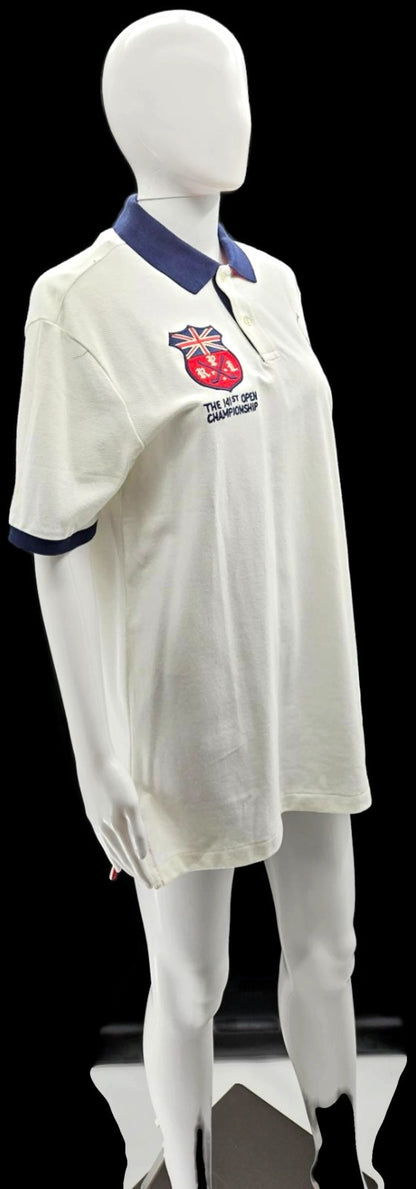 Polo Golf Ralph Lauren 131st Open Championship 2002 White Polo Shirt M NWT6