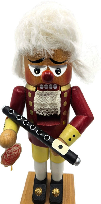 Christian Steinbach Nutcracker Flute Player 1993 German Wood Vintage Signed1