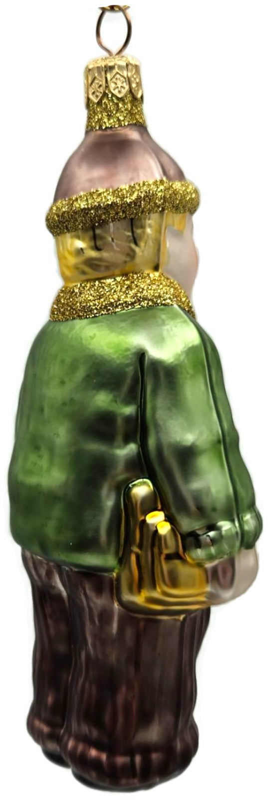 Patricia Breen Henry's First Day of School Green Brown Glass Ornament 97195