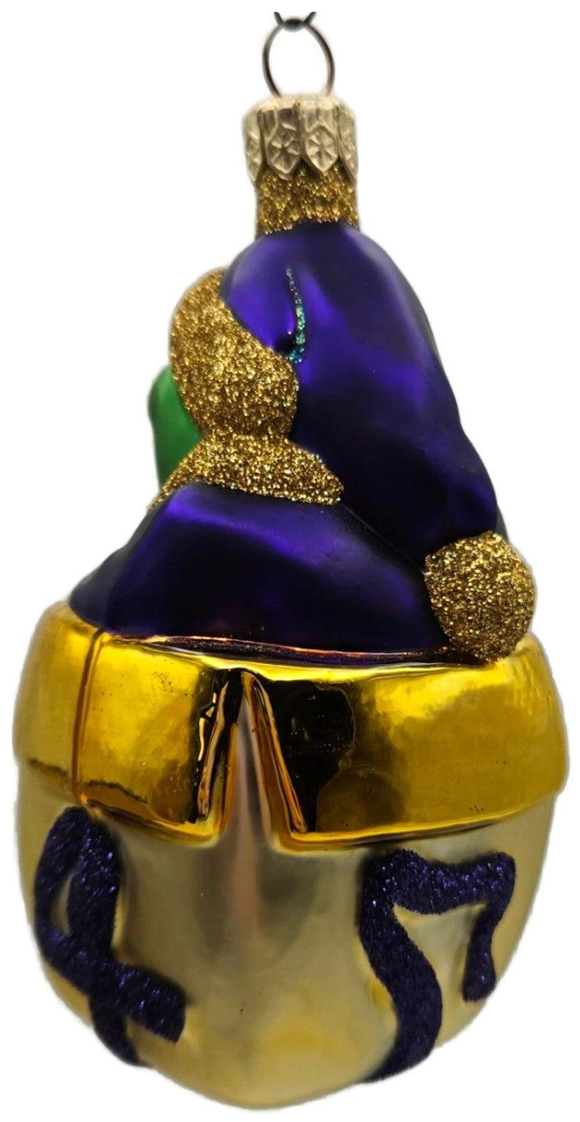 Patricia Breen Mmmonster Present Purple Gold Green Glass Christmas Ornament 99208