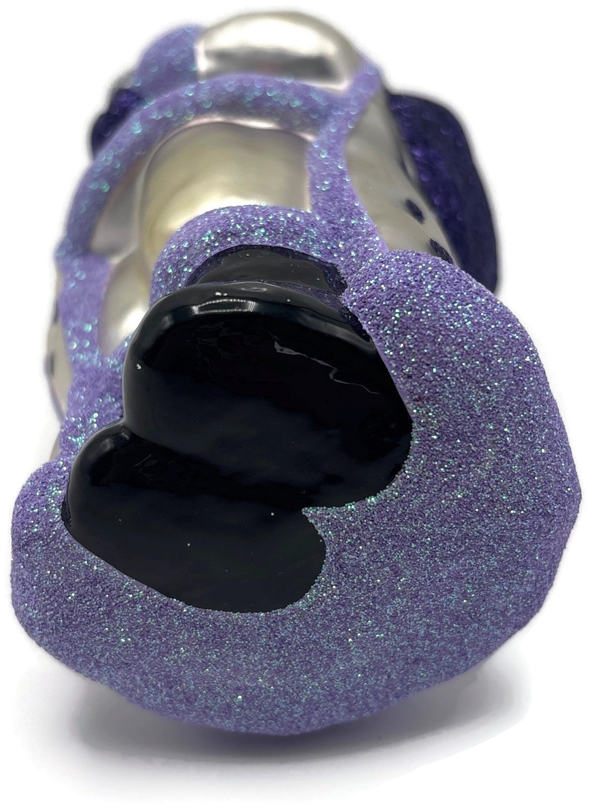 Patricia Breen Jordan Santa Purple Lavender Glass Christmas Tree Ornament 98239