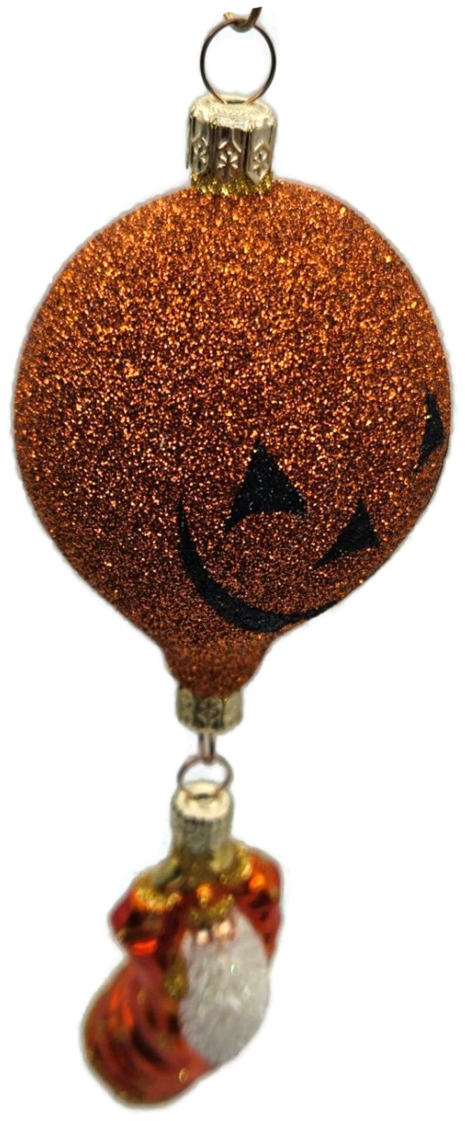 Patricia Breen Into The Blue Pumpkin Santa Halloween Christmas Ornament 21948
