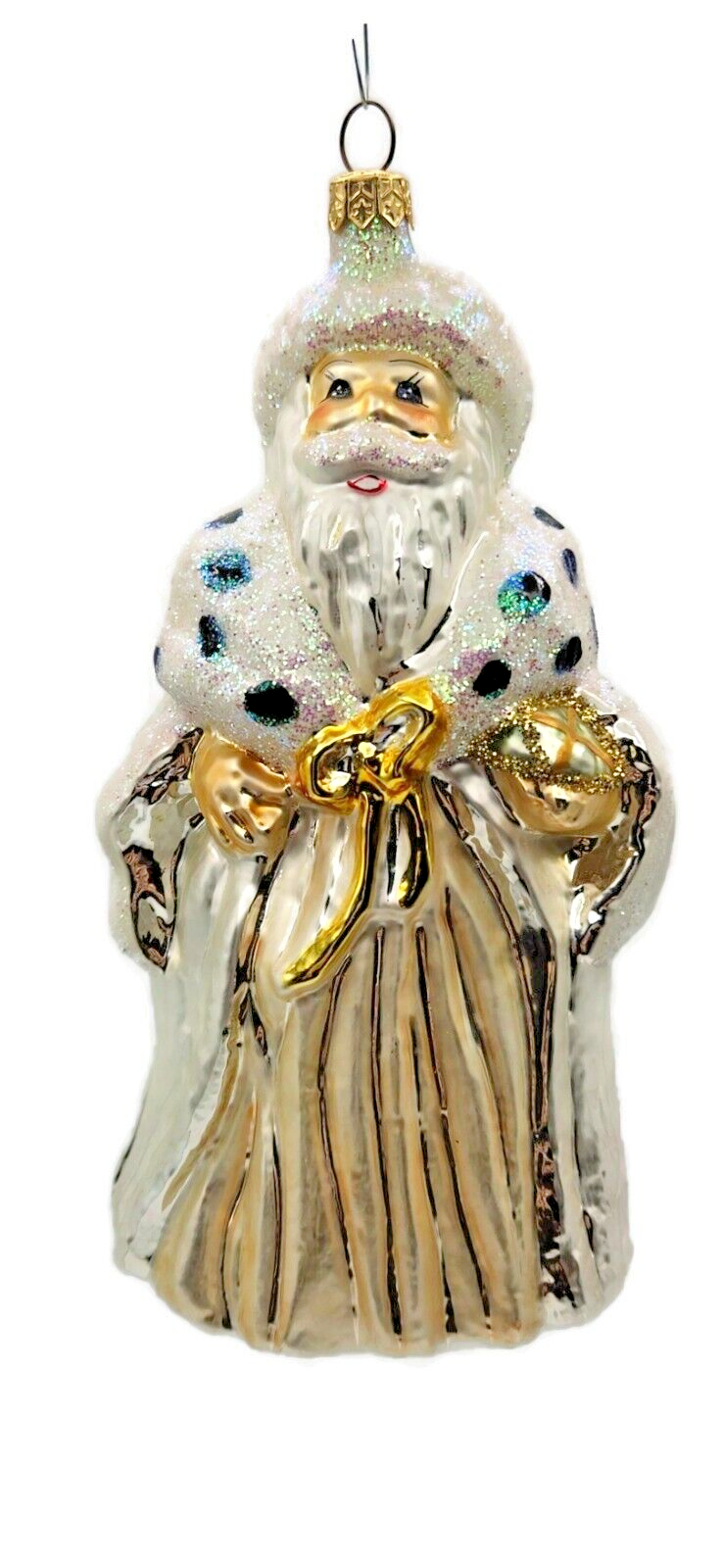 Christopher Radko Ermine Santa Claus Winter Dream Christmas Tree Ornament 962500