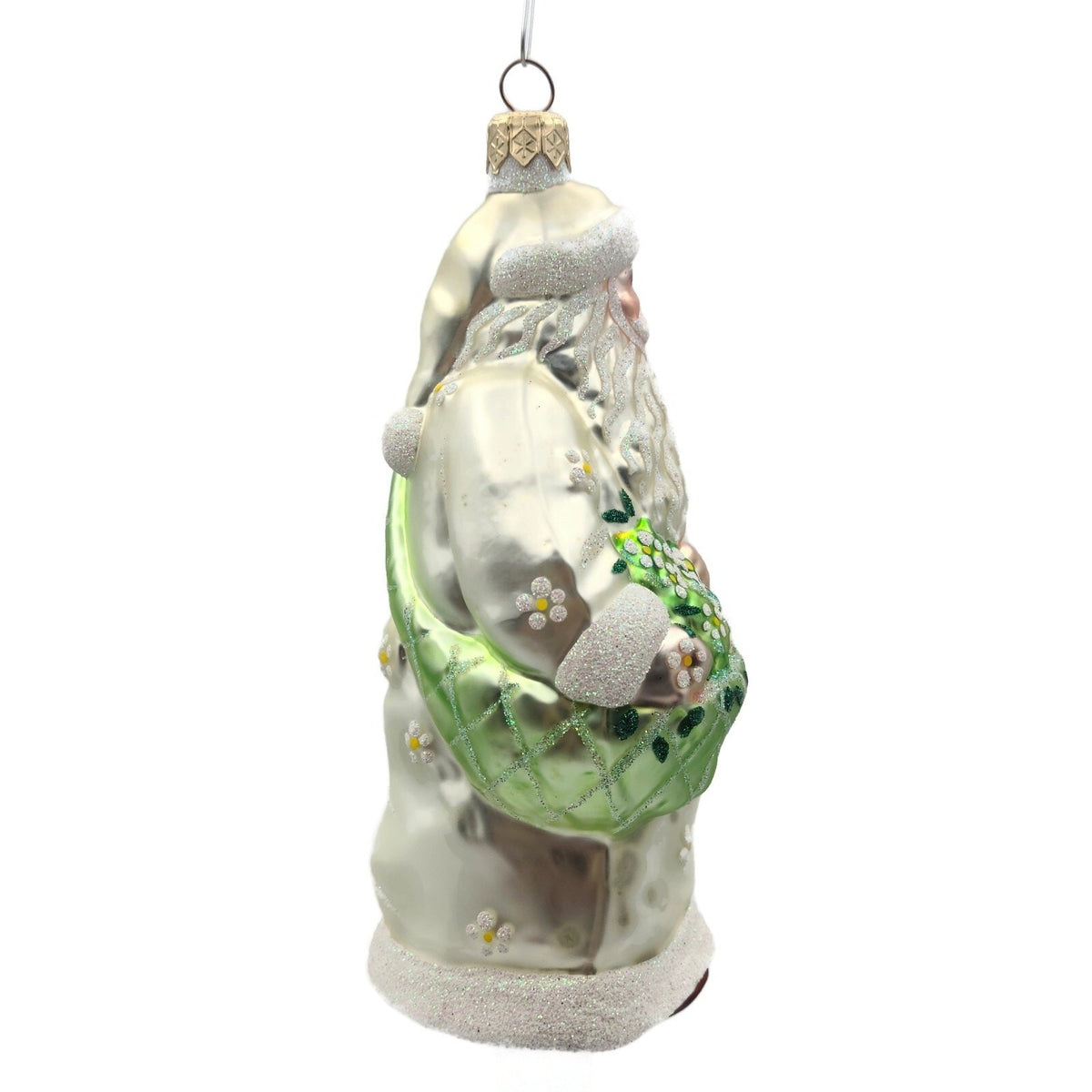 Patricia Breen Santa of the Daisies Pearl Spring Holiday Christmas Ornament 98991