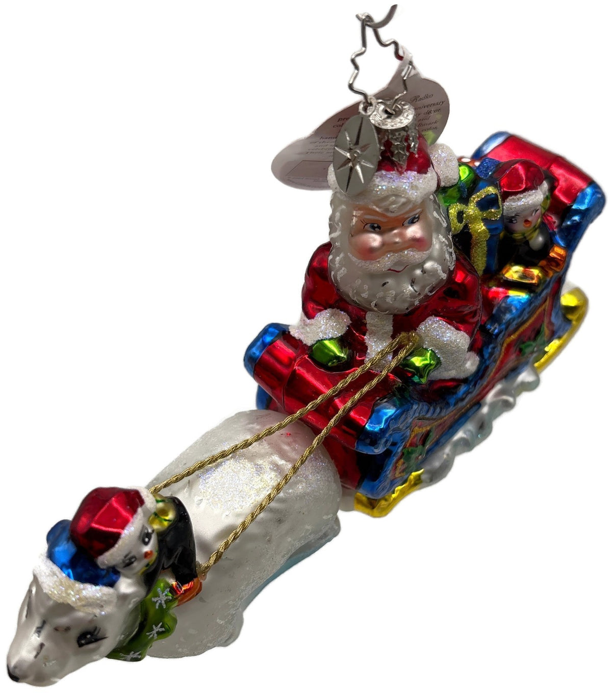 Christopher Radko Nordic Rider Santa 20th Anniversary Ornament 2005 10111871