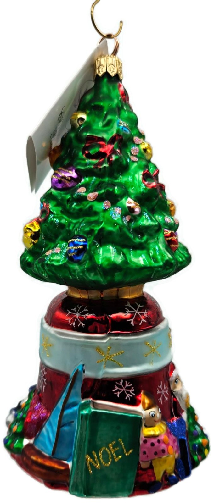 Christopher Radko O'Tannenbell Snowflakes Glass Christmas Tree Ornament 00 019 04