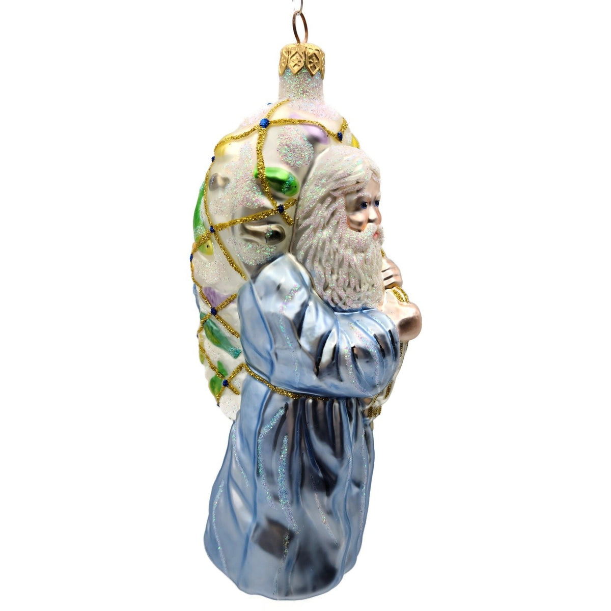 Patricia Breen Saint Peter Fisher of Men Blue Santa Christmas Ornament 97391