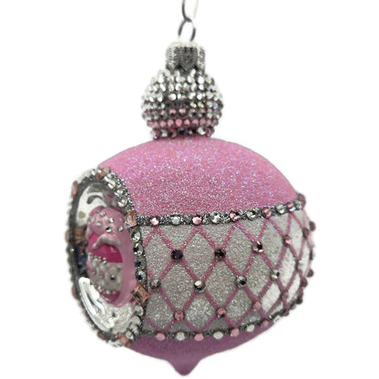 Patricia Breen Anniversary Reflector Pink Chameleon Christmas Ornament CATZ 38883