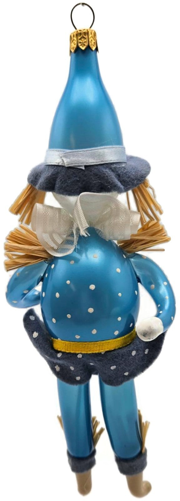 Soffieria De Carlini Wizard of Oz Blue Scarecrow Glass Christmas Ornament3