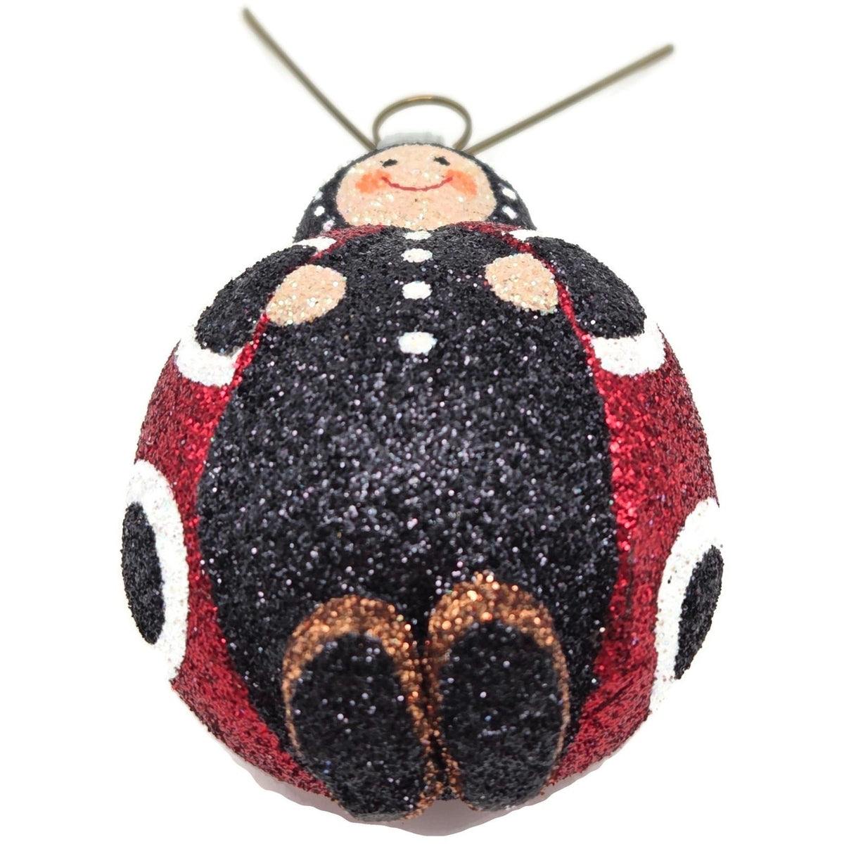 Patricia Breen Ladybug Masquerade Red Glittered Spring Christmas Ornament 27291