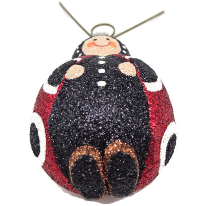 Patricia Breen Ladybug Masquerade Red Glittered Spring Christmas Ornament 27291