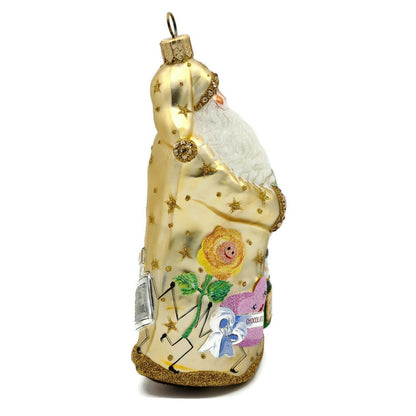 Patricia Breen Oh You Shouldn't Have Gold Santa Flower Star Spring Ornament 24473