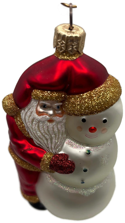 Patricia Breen Friends Snowman Santa Claus Snowflakes Christmas Ornament 20168