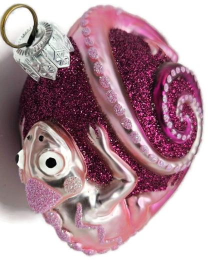 Patricia Breen Once Again for James Fuchsia Chameleon Christmas Ornament 26699