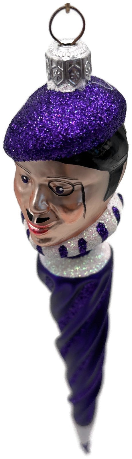 Patricia Breen French Twist Purple Glittered Monocle Christmas Ornament 9552CO8