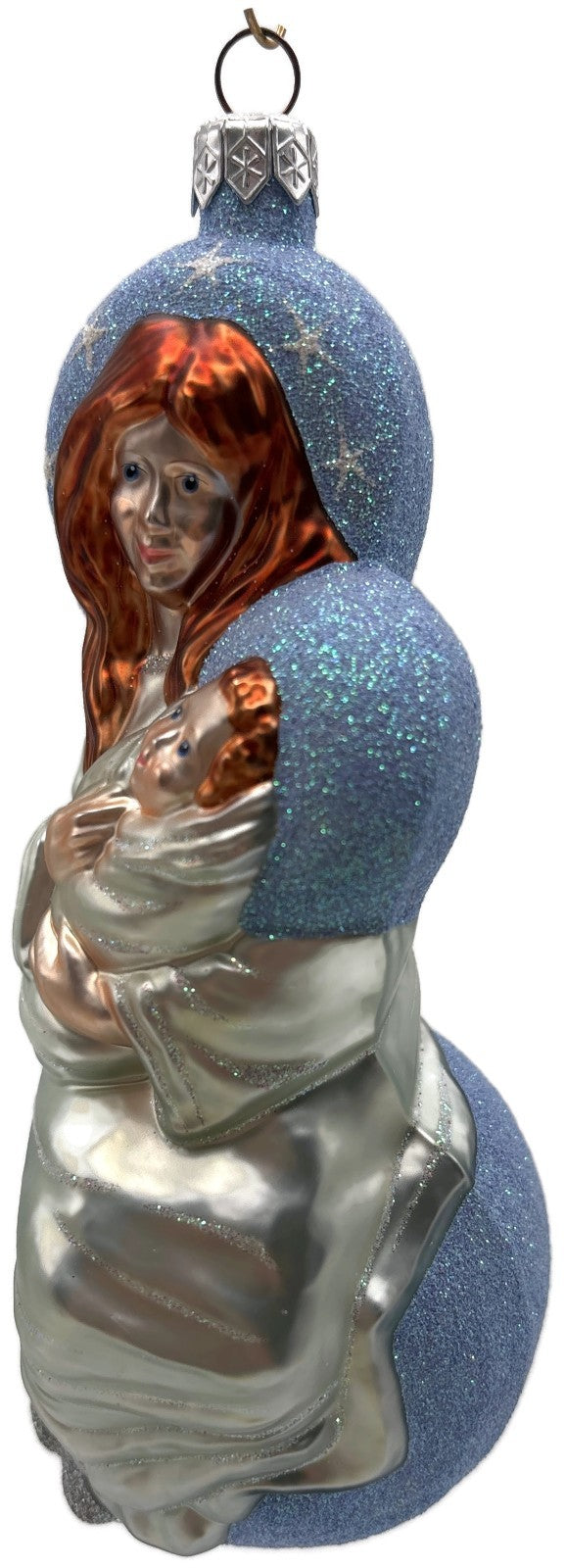 Patricia Breen Seated Madonna Blue Stars Christian Jesus Christmas Ornament 99346