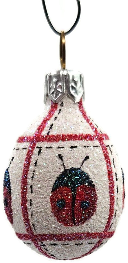 Patricia Breen Miniature Egg Ladybug Ladybug Easter Christmas Tree Ornament 25311