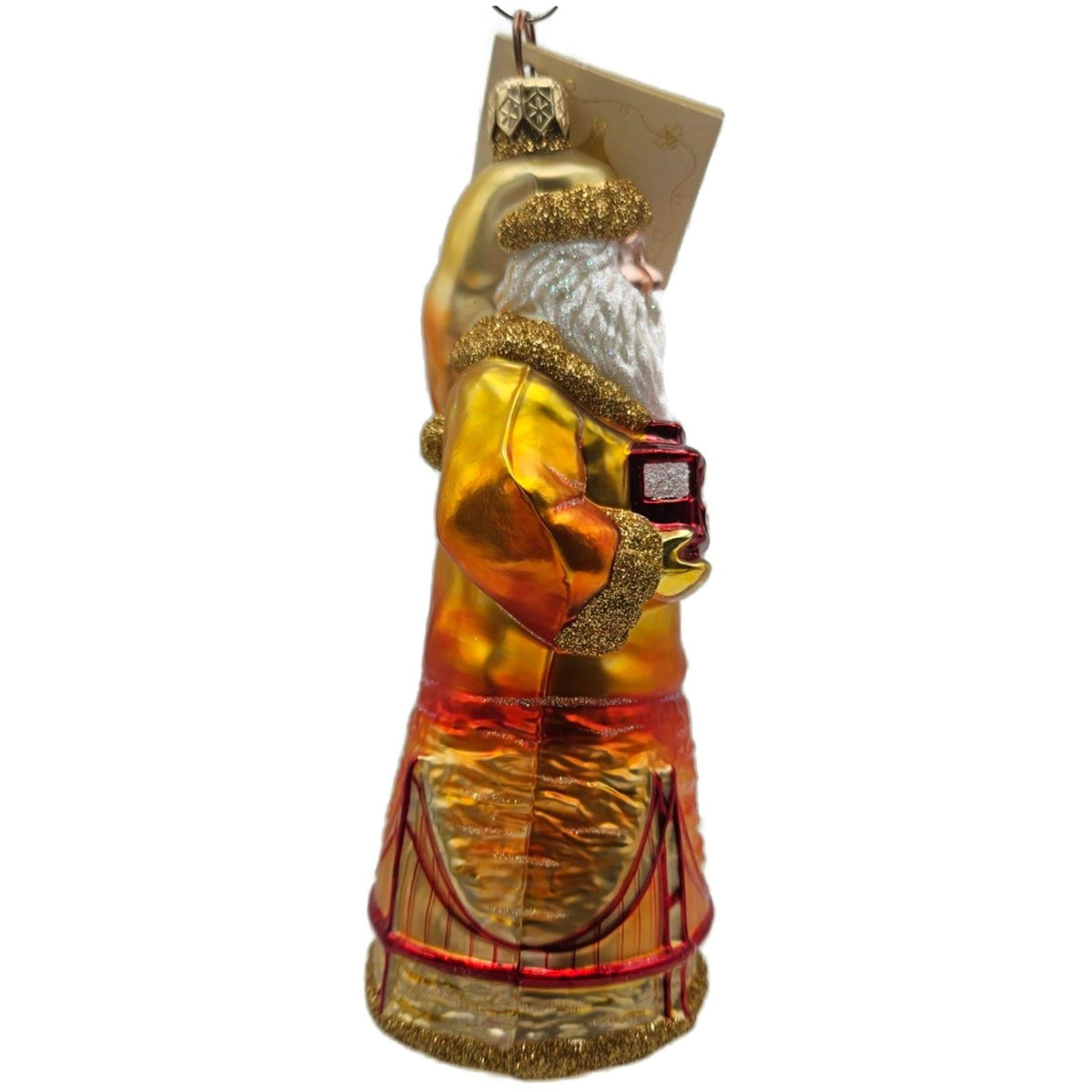 Patricia Breen San Francisco Santa Sunset Gold Trim Christmas Tree Ornament 21277
